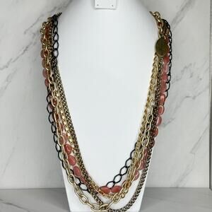 Marlaina Stone Delilah Strawberry Quartz Statement Necklace ✨